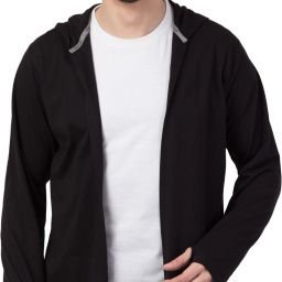 Men Longline Full Sleeve Black Shrug-image-37