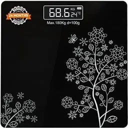 BELENZO Weight Machine Heavy Thick Tempered Glass LCD Display Weighing Machine Weighing Scale-23