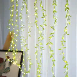 150 LEDs 3.5 m Gold Flickering Leaf Rice Lights-26