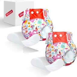 Reusable Adjustable Cloth Diapers With ulta absorbent Insert 5 layers washable-image-1
