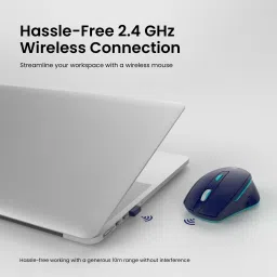 Portronics Toad 32 Wireless Mouse with 6 Buttons, Ergonomic Design, Adjustable Optical DPI Wireless Optical Mouse image 2