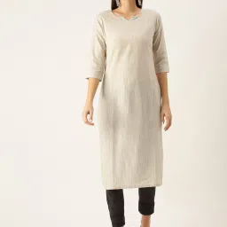 Women Solid Cotton Blend Straight Kurta-picture-30