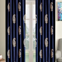 213 cm (7 ft) Polyester Semi Transparent Door Curtain (Pack Of 2)-picture-46