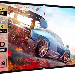 dev lite screens 79 Inch Projector Screen,4K HD 16:9 Foldable Anti-Crease (W) 78x42 In (H) Projector Screen (Width 200 cm x 106 cm Height)-23