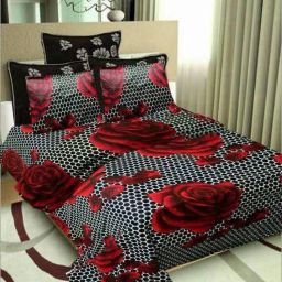 144 TC Cotton Double Printed Flat Bedsheet-image-77