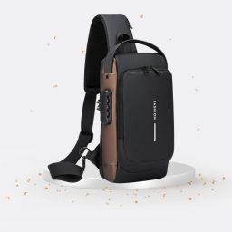 ProArch WomenBuzz Crossbody Massenger Bag Shoulder Strap With with Lock USB Charging Waist bag-image-112