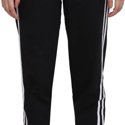 Women Striped Black Track Pants-image-99