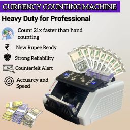 SWAGGERS Best Money/Note Counting Machine with MG,UV,IR Fake Detection-Manual Value Note Counting Machine image 2