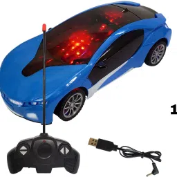 Chargeable 3D Remote Control Famous Car for 3+ Years Kids With 3D Lights-44