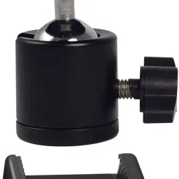 Yantrash New Arrival Ball Head And Mobile Clip for Tripod with Mobile Holder Mount Adapter|Camera Stand Clip Bracket Screw Lock Mobile Holder with Vertical and Horizontal Mode Video Recording|Compatible with All Mobile Phone, Tripods and Cameras Monopod, Tripod, Tripod Kit, Tripod Ball Head, Tripod Bracket, Tripod Clamp, Monopod Kit Tripod Ball Head-20