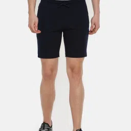 Solid Men Blue Basic Shorts-picture-18