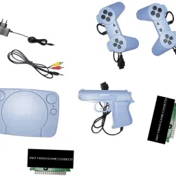GARNER 96 KIDS TV Game 8BIT Classic Console Inbuilt Game with 2 Cassette NA GB with Contra, Super Mario Bros, F1 Race, Cricket Game-picture-15