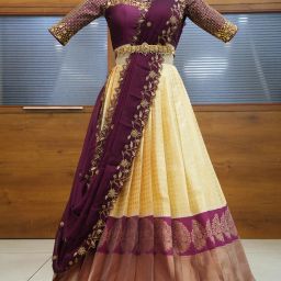 Self Design Semi Stitched Lehenga Choli-image-15