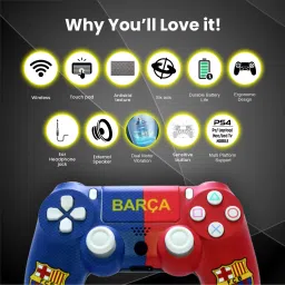 HG WORLD PS4 Controller DualShock 4 Wireless Playstation Controller for PC Bluetooth Gamepad image 4