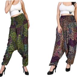 Printed Rayon Women Harem Pants-image-96