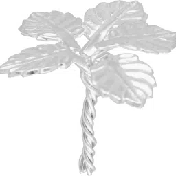 2 Grams Silver Leave Flower Silver with twisted string Decorative Showpiece-3.302 cm-image-57