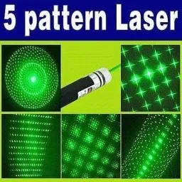 ASenterprises Green Laser Light Disco Pointer Pen with Adjustable Cap to Change Design image 4