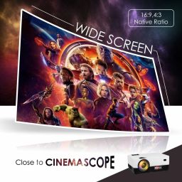BOSS S13 Office/Home Full Hd Projector 4000 Lumens 1920X1080 - 180" display with Miracast, Wifi & HDMI/AV/VGA/USB/TV Input Portable Projector (White) (4000 lm / Remote Controller) Portable Projector image 5