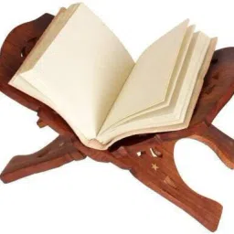 Divine Edge Wooden Rehal – Handcrafted Elegance for Your Sacred Moments Decorative Showpiece - 12 cm-image-81