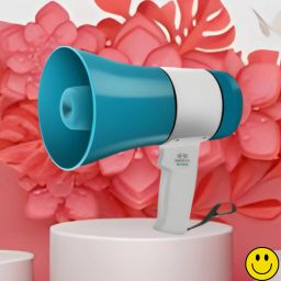 Handheld Megaphone with Siren, Microphone & Rechargeable for Outdoor EventsA131 Megaphone Portable Megaphone Siren Loudspeaker Function &Long Battery BackupW131 Outdoor PA System-19