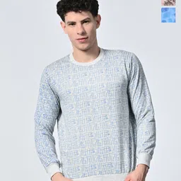 BAESD Men Pack Of Three Printed Pullover Full Sleeve Sweatshirts-image-94