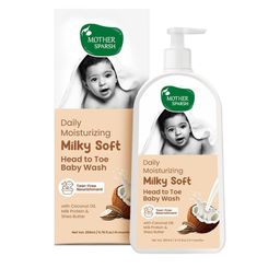 Mother Sparsh Daily Moisturizing Milky Soft Head To Toe Baby Wash - 200ml-21