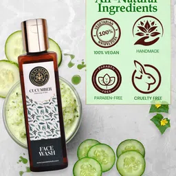 LUXURIATE Unisex Cucumber Herbal Cleansing Face Wash,100 ml image 4