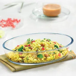 BOROSIL Transparent Borosilicate Glass Baking Dish 700 ml-45