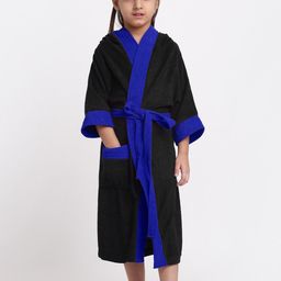 Creeva Solid Hooded Bath Robe-79