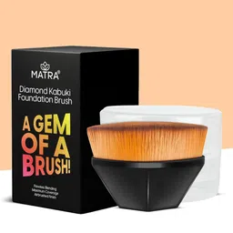MATRA Diamond Kabuki Flawless Blending Foundation Makeup Brush - Black-7