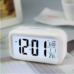 Digital White Clock-9