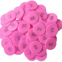 EMBOSSED 1 TO 100 NUMERICAL PLASTIC TOKEN COIN(31MM) FOR SHOP BOARD GAMES SCHOOL-picture-20
