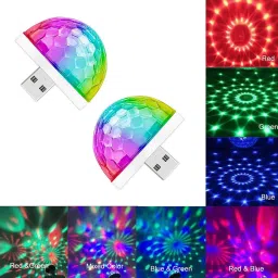 Multicolor Mini USB Disco Bulb Shower Laser LED Disco Light for Home and Party Single Disco Ball-9