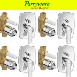 Crust concealed Diverter Body with Concealed Upper Part set of 4 pic 184 Crust Diverter with upper trim | Hot and Cold water Mixer | Complete set Diverter Faucet-picture-2