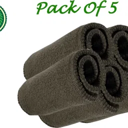 5 Layers Bamboo Charcoal Wet-free, Reusable, Washable Nappy Inserts (Pack of 5)3-3