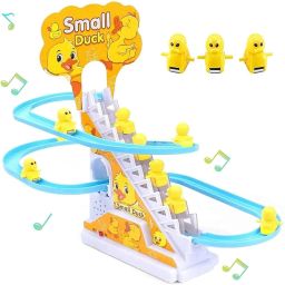 Baby Happy Duck Track Set Toys for Kids Climbing Stairs Dancing-image-69