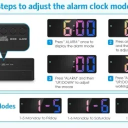 adj Digital Multicolor Clock image 3
