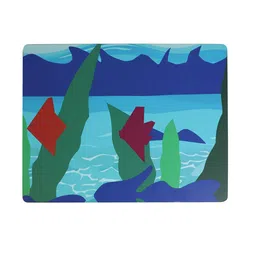 Nivasam 5 Pieces Green & Blue Printed Antiskid Rectangular Table Placemats image 4