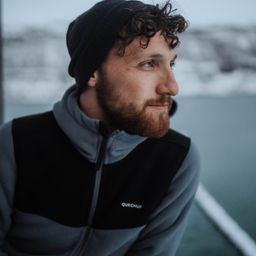 Men Warm Hiking Fleece Jacket SH500-image-85