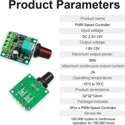 houseofcommon PREMIUM 2A 30W PWM Speed Controller Adjustable Driver Switch Motor Control Electronic Hobby Kit image 5