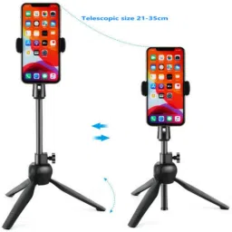 PULTO Universal Phone Tripods Holder + Dustproof Bag 360 degree adjust tablet video micro mobile cell phone tripod holder stand Adjustable Desktop Microphone Tripod Microphone Stand Holder Adjustable Phone Selfie Stick Desk Tripod Stand Support Display Holder Mobile Phone Stand Holders All Smartphone’s Tripod Bracket mobile phone holder Multi-functional for Live Special Design for Streaming, Video Blogs, Online Classes Mobile Holderable Mobile Broadcast Stand Tripod, Monopod, Monopod Kit, Tripod Ball Head, Tripod Clamp, Tripod Bracket, Tripod Kit image 2