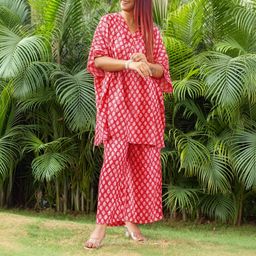 libas Women Viscose Rayon Ethnic Top Palazzo Set-picture-18
