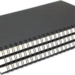 innaxa A5 Spiral Notebooks Blank Pages,Black Cover Journal, diary A5 Notebook Blank 100 Pages image 5