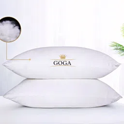 LUXURY Cotton Solid Sleeping Pillow Pack of 2-10