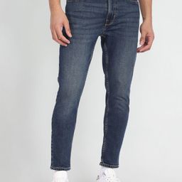 Flying Machine Men Tapered Fit Mid-Rise Light Fade Cropped Clean Look Stretchable Jeans-picture-4