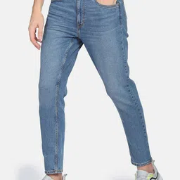 Flying Machine High Rise Stone Wash Jeans-picture-16