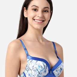 Susie Printed Medium Coverage Underwired Lightly Padded All Day Comfort Push Up Bra image 2