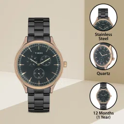 timex Multi Function Black Dial Analog Watch- For Men TWEG184SMU03 image 5
