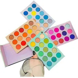 SUNISA Matte Shimmer Pigmented Eye Shadow Palette- Multicolour-50