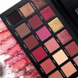 SUNISA Matte Shimmer Pigmented Eye Shadow Palette- Rose Gold image 2